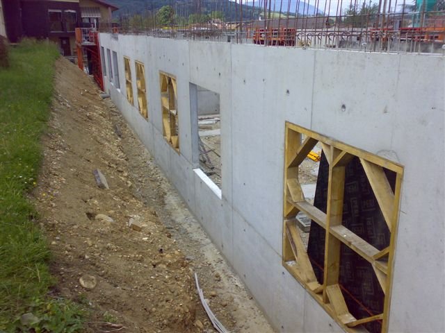 Mur soutènement béton armé