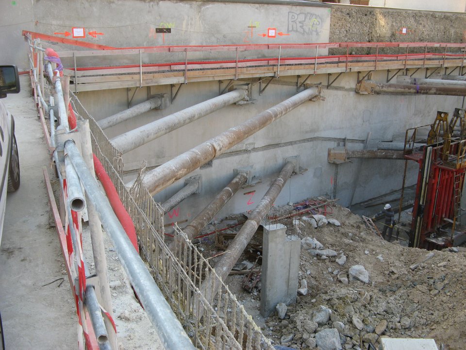 Excavation parois soutènement